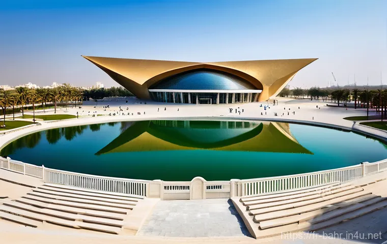 바레인의 오페라 하우스 - **Prompt 2: Opulent Auditorium Interior**
    An interior view of the main auditorium of the Bahrain...