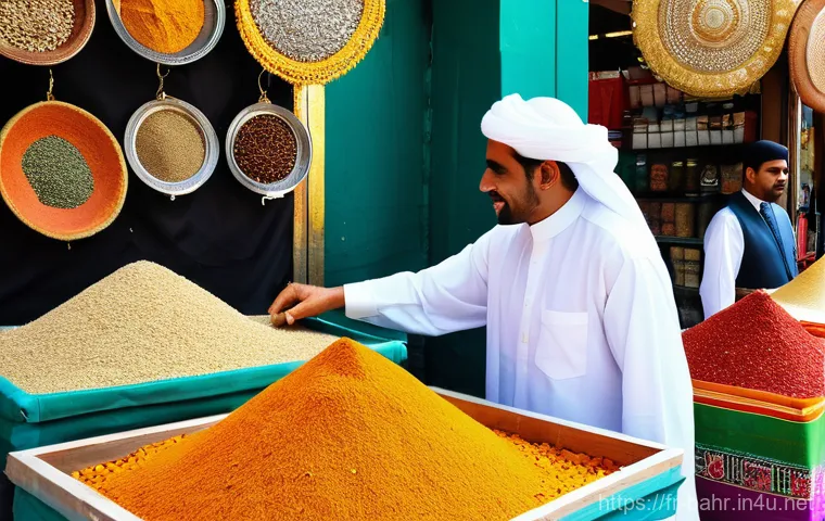 바레인의 언어와 방언 - Prompt 1: Vibrant Manama Souk - A Symphony of Languages and Culture**